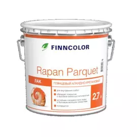 Лак паркетный Tikkurila rapan parquet глянцевый 2.7 л