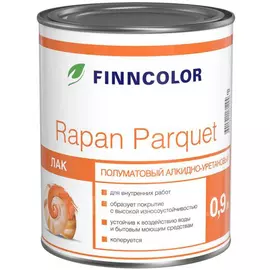 Лак паркетный Tikkurila rapan parquet полуматовый 0.9 л