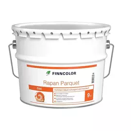 Лак паркетный Tikkurila rapan parquet полуматовый 9 л