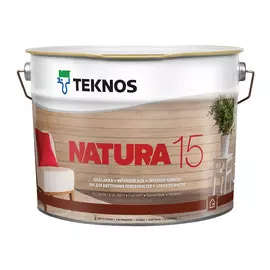 Лак акриловый матовый Teknos Natura 15 Sisalakka 10/9Л