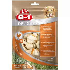 Лакомство Delights 8 IN 1 Косточки для мелких и средних пород S 11 см