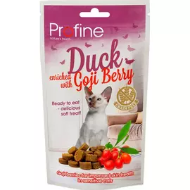 Лакомство для кошек Profine Хрустящее печенье беззерновое с уткой и ягодами годжи 50 г
