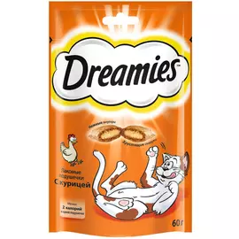 Лакомство DREAMIES Лакомые подушечки с курицей 60г