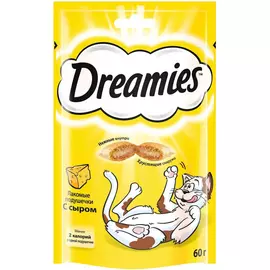 Лакомство DREAMIES Лакомые подушечки с сыром 60г