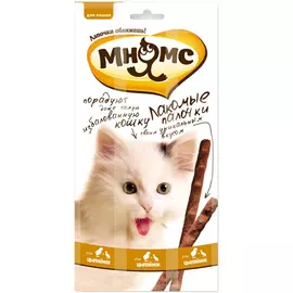 Лакомство МНЯМС Лакомые палочки с цыпленком и уткой 15г