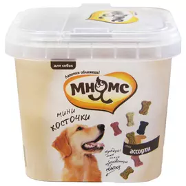 Лакомство МНЯМС тренировочные "Мини-косточки ассорти" 140г