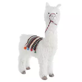 Лама James arts белая с пончо 49х19х67см