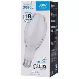 Лампа Gauss Basic BT100 30W 6500K E40