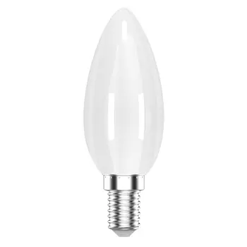 Лампа Gauss Basic Filament Свеча 4,5W 400lm 4100К Е14 milky LED 1/10/50