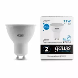 Лампа Gauss Elementary MR16 11W 850lm 6500K GU10 LED