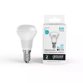 Лампа Gauss Elementary R50 6W 450lm 4100K Е14 LED
