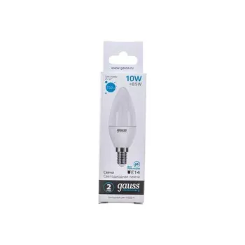 Лампа Gauss Elementary Свеча 10W 750lm 6500K Е14 LED