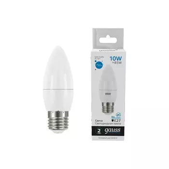 Лампа Gauss Elementary Свеча 10W 750lm 6500K E27 LED