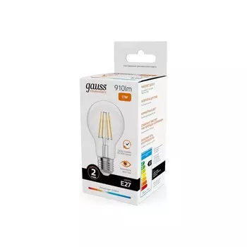 Лампа Gauss Filament Elementary А60 11W 910lm 2700К Е27 LED