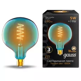 Лампа Gauss Filament Flexible G125 5W 1800К Е27 sky blue