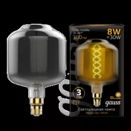 Лампа gauss flexible dl180 8w e27 gr2400k