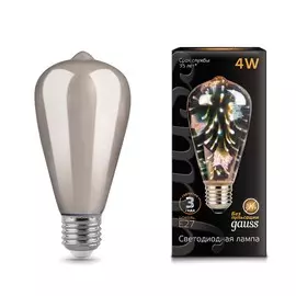 Лампа Gauss LED 3D-Butterfly E27 4W 1/10/40