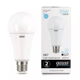Лампа Gauss LED Elementary A67 35W E27 2790lm 6500K 1/10/50