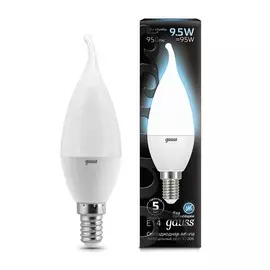 Лампа Gauss LED Свеча на ветру E14 9.5W 950lm 4100K 1/10/50