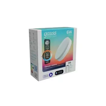 Лампа Gauss Smart Light 6W 530lm 2700-6500К GX53 изм.цвет.темп.+диммирование LED