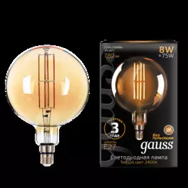 Лампа gauss vintage g200 8w e27 g 2400k