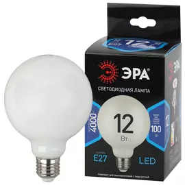 Лампа Эра F-LED G95-12W-840-E27 OPAL
