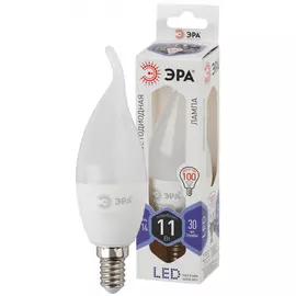 Лампа ЭРА LED smd BXS-11w-860-E14 свеча на ветру дневной свет