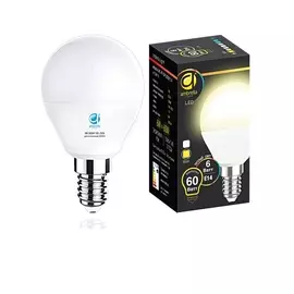 Лампа матовая Ambrella light led b45-pr 6w e14 3000k /60w/
