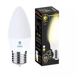 Лампа матовая Ambrella light led c37-pr 6w e27 3000k /60w/