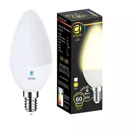Лампа матовая Ambrella light led c37-pr 6w e14 3000k /60w/