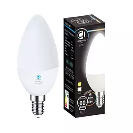 Лампа матовая Ambrella light led c37-pr 6w e14 4200k /60w/