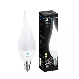 Лампа матовая Ambrella light led c37l-pr 6w e14 4200k /60w/