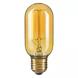 Лампа накаливания винтажная Navigator трубка T45 60Вт цоколь E27