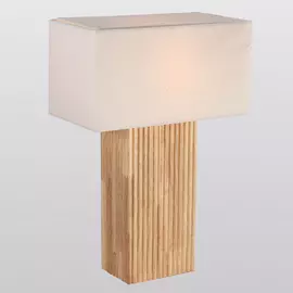 Лампа настольная с элементами дерева Lucia tucci NATURA T191.1