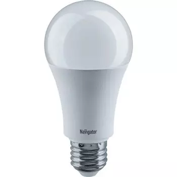 Лампа Navigator LED a70 15вт e27 холодная