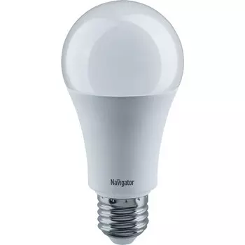 Лампа Navigator LED груша a80 20вт e27 холодная