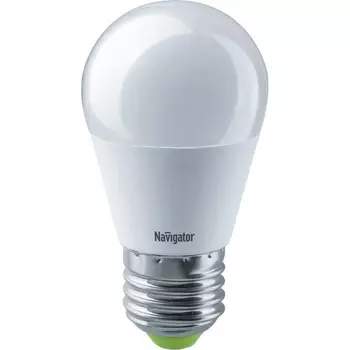 Лампа Navigator LED шарик 8.5вт e27 теплая