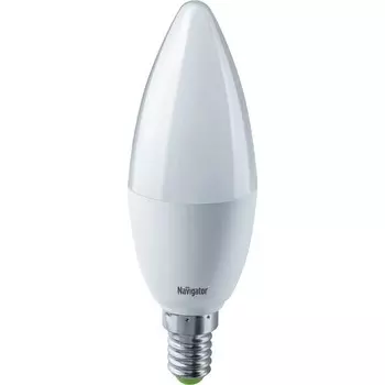 Лампа Navigator LED свеча 8.5вт e14 холодная