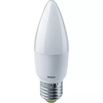 Лампа Navigator LED свеча 8.5вт e27 теплая