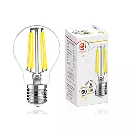 Лампа прозрачная Ambrella light fil led a60-f 6w e27 3000k /60w/