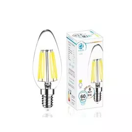 Лампа прозрачная Ambrella light fil led c37-f 6w e14 3000k /60w/