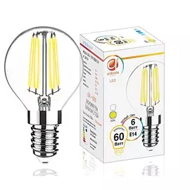 Лампа прозрачная Ambrella light fil led g45-f 6w e14 3000k /60w/