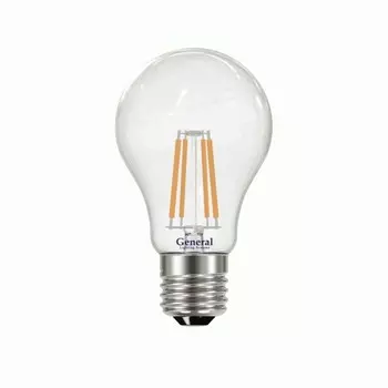 Лампа прозрачная General Glden-a60s-10-230-e27-4500