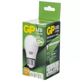 Лампа шарик led GP 7вт цоколь е27 2700k