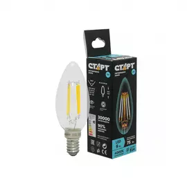 Лампа Старт LED филаментная Е14 9W холодный, свеча