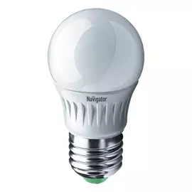Лампа светодиодная Navigator шарик матовая 7Вт цоколь E27 (теплый свет)