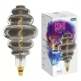 Лампа Uniel led-sf40-5w/soho/e27/cw chrome