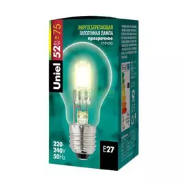 Лампочка галогеновая UNIEL HCL-52/CL/E27 PEAR