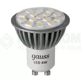 Лампочка Gauss Лампа 4w gu10 2700k eb101006104