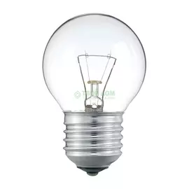 Лампочка PHILIPS LAMPS Standard 60W E27 230V P45 CL 1CT